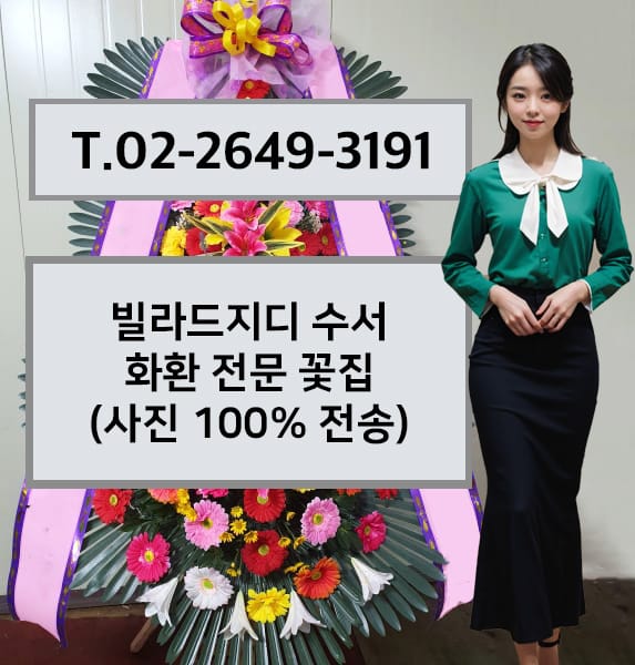 빌라드지디 수서 화환 전문 꽃집